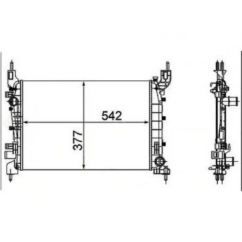 RADYATOR LINEA 1.4 MPI (540x378x23)