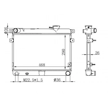 RADYATOR M131 DKS MT (290X458X26)