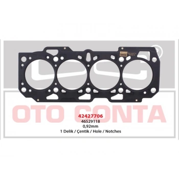 SILINDIR KAPAK CONTA COK KATLI CELIK 0.92MM 1 DELIK DOBLO 1.9D