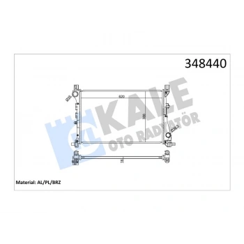 SU RADYATORU EGEA 1.3 MJET 1.4 BENZINLI (MT) AL PL BRZ