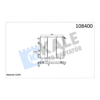 SU RADYATORU R19 KLIMALI 1.4İ 1.6İE E7J K7M BAKIR