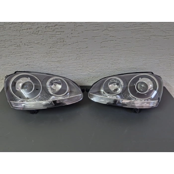 VOLKSWAGEN GOLF 5 JETTA SAĞ SOL MERCEKLİ FAR SİYAH KROM SIFIR 2003-2009