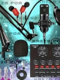 BM800VT Mikserli Yayıncı Mikrofon Seti Ses Kartlı Stüdyo Podcast Toptan