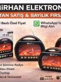 FP-535 Şömine Efektli Nostaljik Radyo Ahşap Görünümlü Dekoratif Toptan