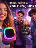 BS-31 RGB Işıklı Askılı Bluetooth Hoparlör Outdoor Taşınabilir Toptan