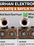 NNS NS-801BT Nostaljik Radyo Bluetooth Gramofon Tasarım Dekoratif Radyo Toptan