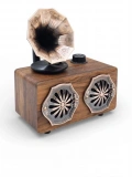 NNS NS-801BT Nostaljik Radyo Bluetooth Gramofon Tasarım Dekoratif Radyo Toptan