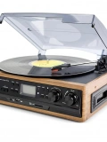 KNSTAR KN 27 Nostaljik Pikap Bluetoothlu Retro Plak Çalar Kaset USB SD Radyo Hoparlörlü Ahşap Müzik Seti