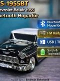 WS-1955BT Chevrolet Belair 1955 Klasik Araba Bluetooth Hoparlör Retro Dekoratif Speaker