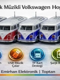 WS-267BT Vosvos T1 Minibüs Bluetooth Hoparlör Klasik Model