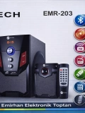 EMRTECH 2.1 Ses Sistemi Bluetooth FM Radyo Subwooferlı Toptan EMR 203