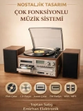 KNSTAR KN-120 Multifunction Bluetooth Pikap CD Kaset Plak Çalar Toptan