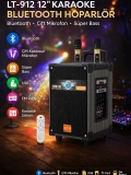 LT-912 12 inç Karaoke Bluetooth Hoparlör Çift Mikrofonlu Party Box Toptan