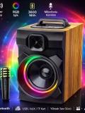 30W Ahşap Bluetooth Hoparlör Retro Dekoratif Toptan