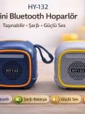 HY-132 Mini Bluetooth Hoparlör Taşınabilir Şarjlı Kablosuz Speaker