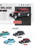 WS-1934 Nostaljik Araba Speaker Bluetooth Hoparlör 4 Renk Toptan Satış USB TF Radyo Destekli
