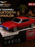 WS-620 Oto Tasarımlı Bluetooth Hoparlör Nostaljik Araba Speaker 4 Renk Toptan Satış