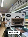 Meier M-157BT Retro Bluetooth Radyo | Şarjlı Nostaljik FM/AM/SW Radyo USB TF Kart Destekli