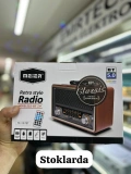 Meier M-157BT Retro Bluetooth Radyo | Şarjlı Nostaljik FM/AM/SW Radyo USB TF Kart Destekli