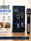 Çiftli Kablosuz Mikrofon Seti – 2 El Mikrofonu + Receiver | Profesyonel Sahne & Organizasyon Sistemi