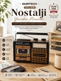 KNSTAR 319BT Nostaljik Kasetçalar Bluetooth – Retro Radyo Kaset Çalar