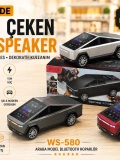WS-580 Tesla Cybertruck Araba Şeklinde Bluetooth Hoparlör Işıklı Speaker