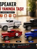 WS-558BT Klasik Pikap Kamyon Araba Şeklinde Bluetooth Hoparlör Retro