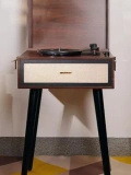 Ayaklı Nostaljik Pikap Bluetooth Standlı Retro Plak Çalar Ahşap Gramofon