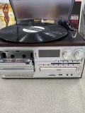 KNSTAR KN-110 Bluetooth Nostaljik Pikap CD Kaset Plak Çalar Müzik Seti