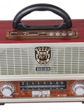 KNSTAR M-111BT Nostaljik Ahşap Radyo Bluetooth Kumandalı USB SD Toptan
