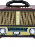 KNSTAR M-112BT Nostaljik Ahşap Radyo Bluetooth Kumandalı USB SD Toptan