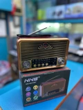 NNS NS-6675BT Fenerli Nostaljik Radyo Şarjlı Pilli Bluetooth Toptan