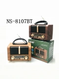 NNS NS-8107BT Taşınabilir Nostaljik Radyo Bluetooth Hoparlör Toptan