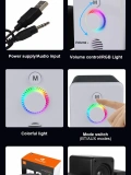 PC hoparlörü Bluetooth 2+1 USB ve jack girişli