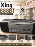 PuXing PX-888BT Çift Kasetli Bluetooth Teyp FM AM SW Radyo Nostaljik Kasetçalar