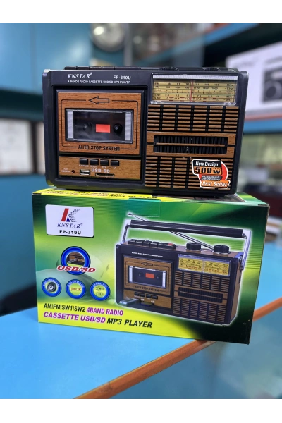 KNSTAR 319U Nostaljik Kasetçalar – Retro Radyo Kaset Çalar Bluetoothsuz