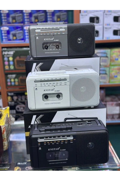 KNSTAR PX680 Şarjlı Nostaljik Kasetçalar Bluetooth – Retro Taşınabilir Kaset Çalar