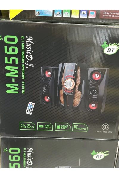 Music DJ M-M560GC 2.1 Ses Sistemi Bluetooth Subwoofer Hoparlör