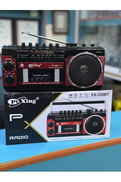 PuXing PX-250BT Bluetooth’lu Nostaljik Kasetçalar Radyo | USB/SD Destekli Toptan Satış