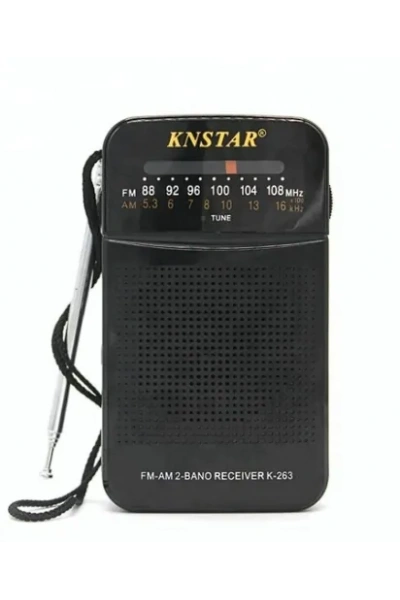 KNSTAR K-263 Pilli Cep Radyosu Deprem Radyosu FM AM Toptan