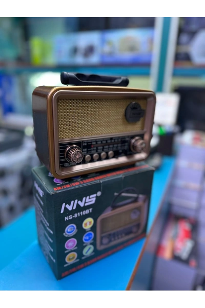 NNS NS-8110BT Taşınabilir Nostaljik Radyo Bluetooth Hoparlör Toptan