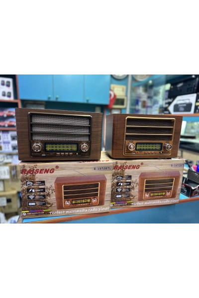 R-1972 Nostaljik Masaüstü Radyo Bluetooth FM Dekoratif Toptan