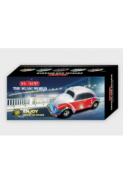 WS-1937BT Volkswagen Vosvos 1937 Klasik Araba Şeklinde Bluetooth Hoparlör