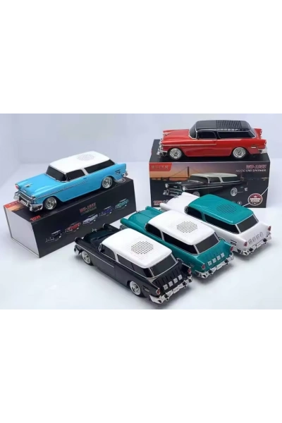 WS-1955BT Chevrolet Belair 1955 Klasik Araba Bluetooth Hoparlör Retro Dekoratif Speaker