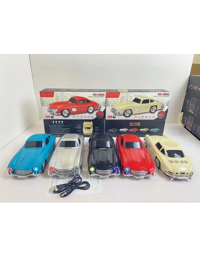 WS-300SL Mercedes 300SL Klasik Araba Şeklinde Bluetooth Hoparlör Retro