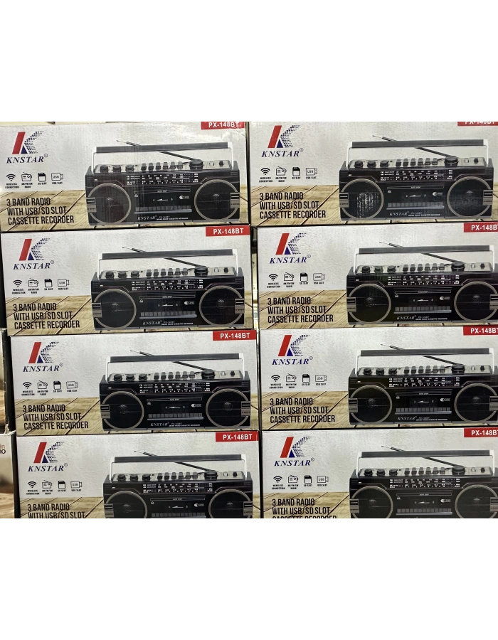 KNSTAR 149BT Nostaljik Kasetçalar Bluetooth – Çift Hoparlörlü Retro Kaset Çalar Radyo