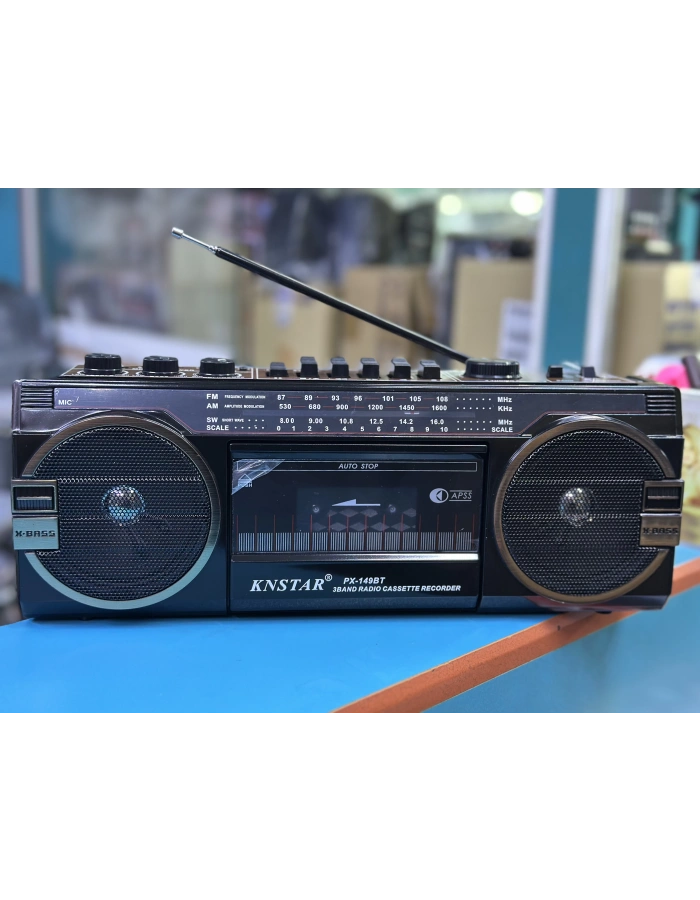 KNSTAR 149BT Nostaljik Kasetçalar Bluetooth – Çift Hoparlörlü Retro Kaset Çalar Radyo