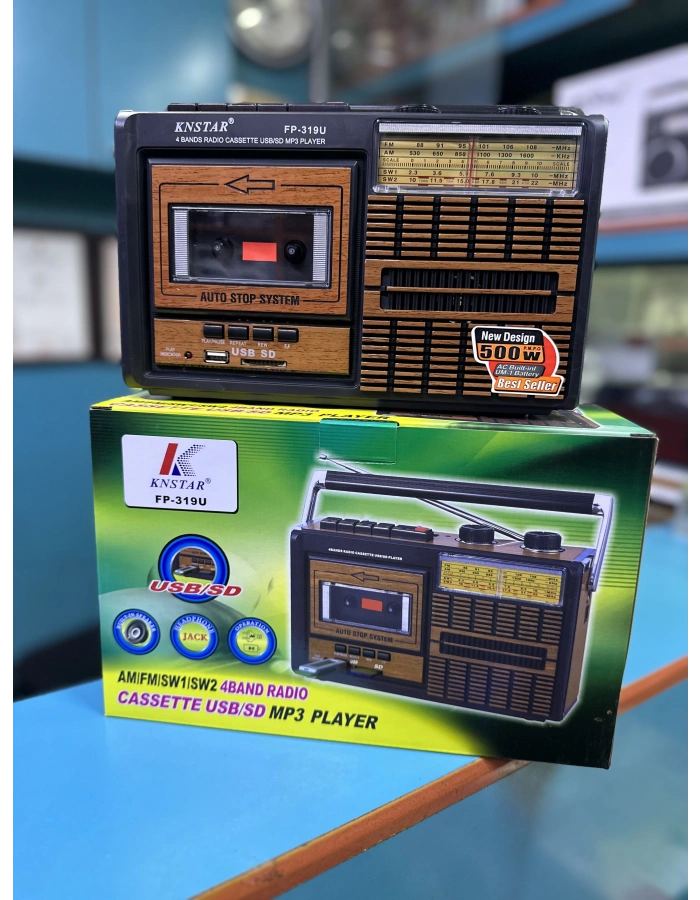 KNSTAR 319U Nostaljik Kasetçalar – Retro Radyo Kaset Çalar Bluetoothsuz