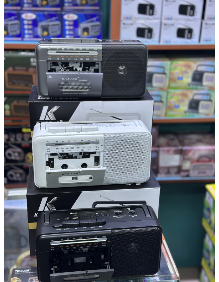 KNSTAR PX680 Şarjlı Nostaljik Kasetçalar Bluetooth – Retro Taşınabilir Kaset Çalar