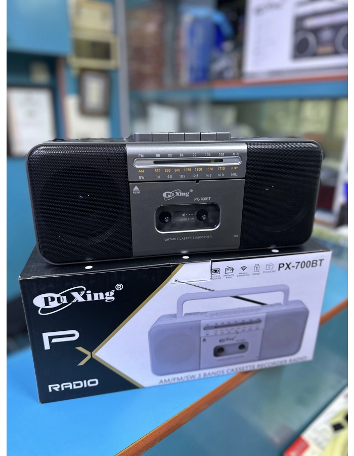 KNSTAR PX700 Şarjlı Nostaljik Kasetçalar Bluetooth – Retro Taşınabilir Kaset Çalar
